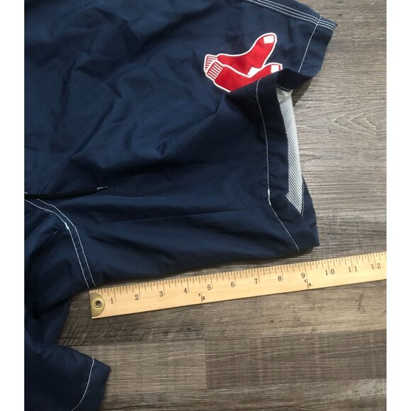 MLB Boston Red Sox Mens XL Blue & Red Lined Swim Swimming Trunks - Picture 6 of 6